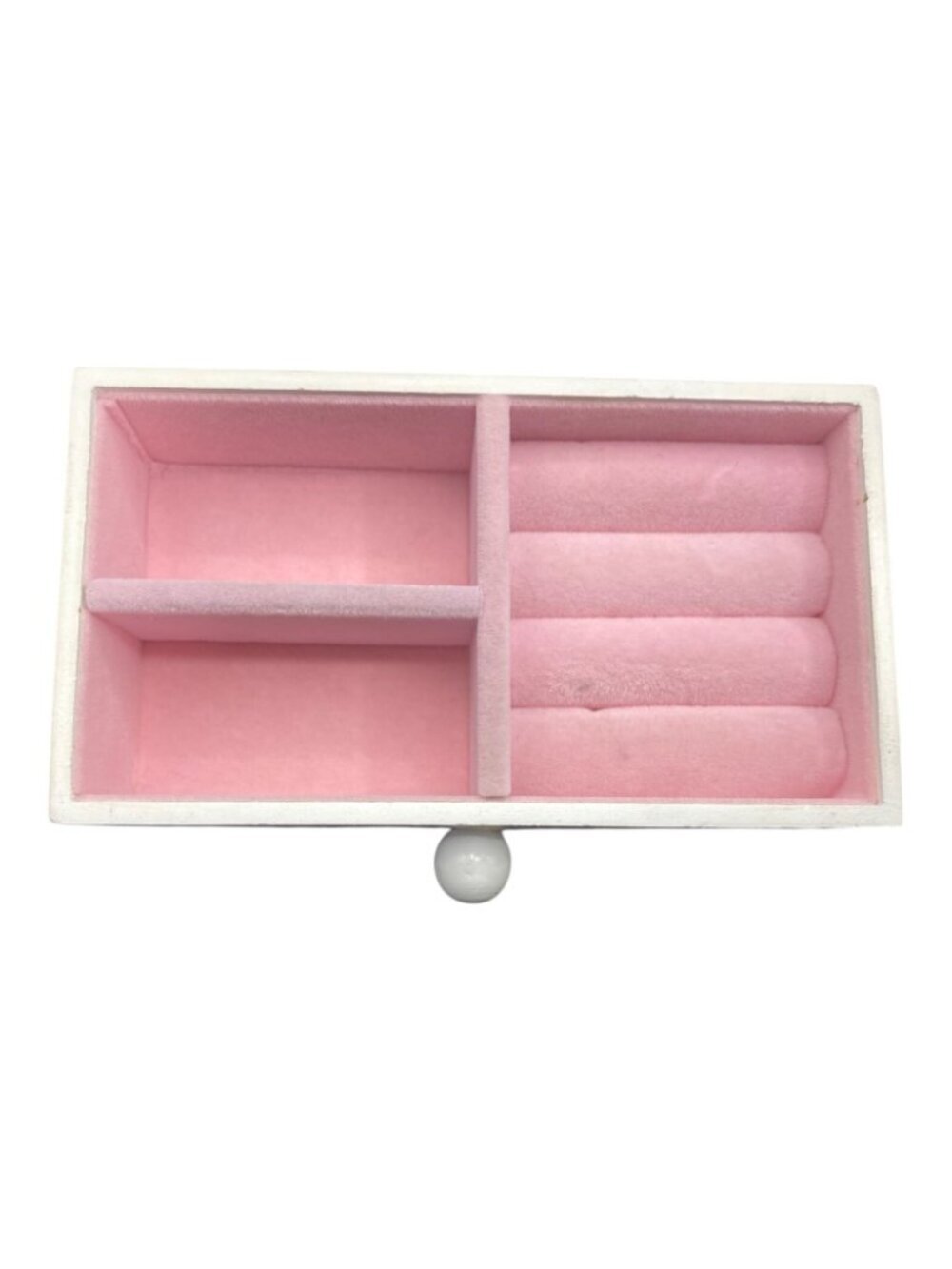 Kitten Wooden Musical Jewelry Box Cat Design Ballerina Drawer Pink Interior - Picture 9 of 16